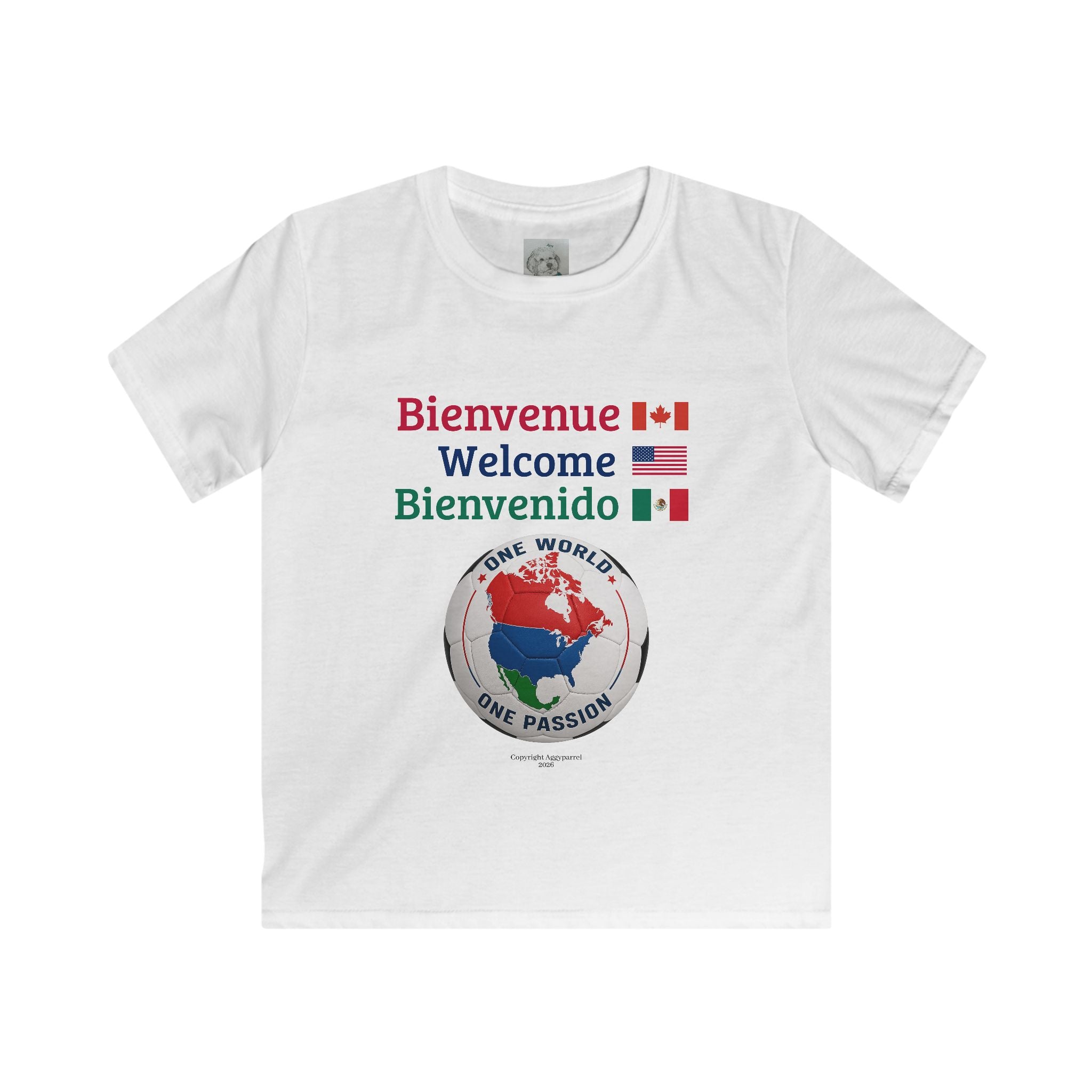 (1) Kids — One World One Passion Soccer Tee