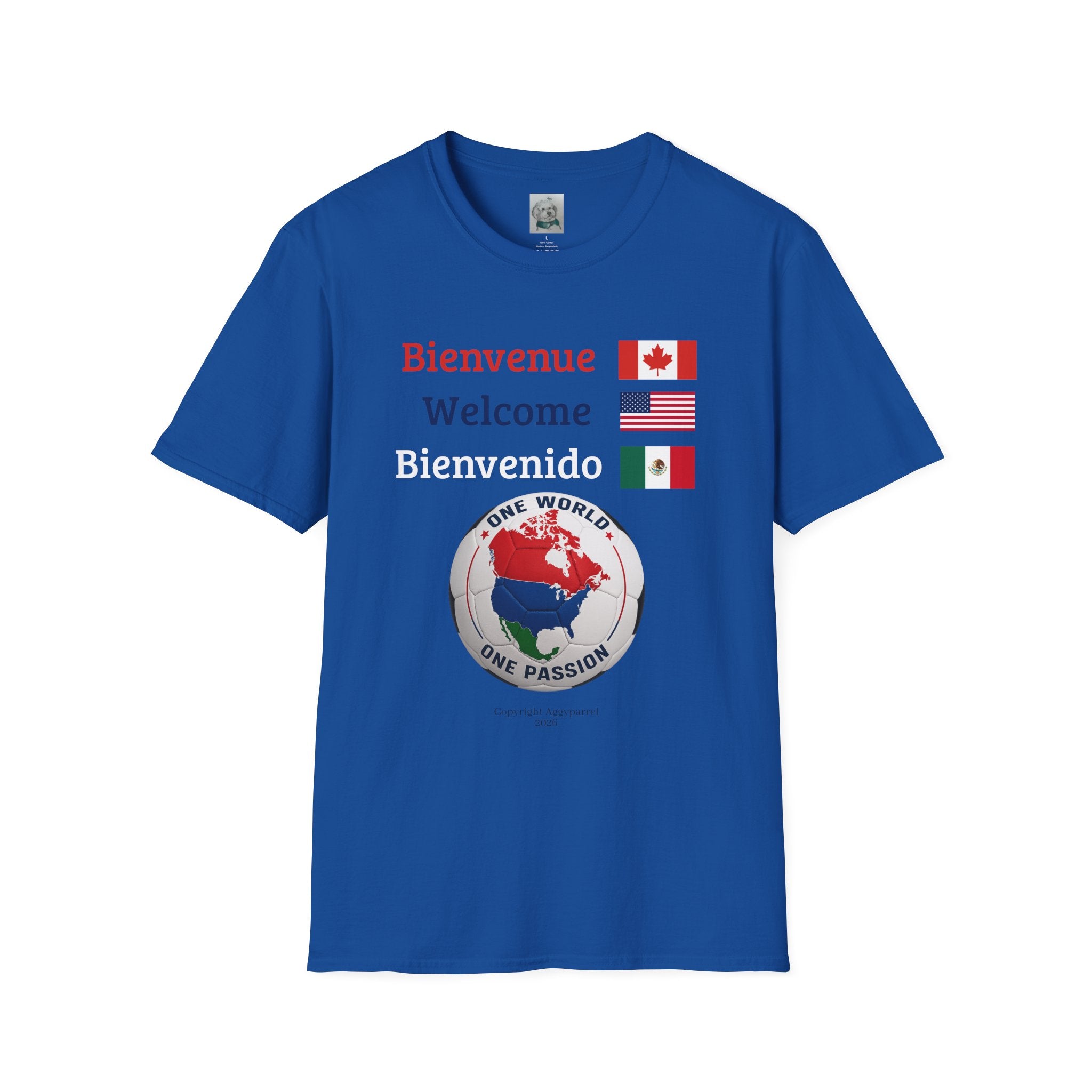 (2) One World One Passion Soccer Tee