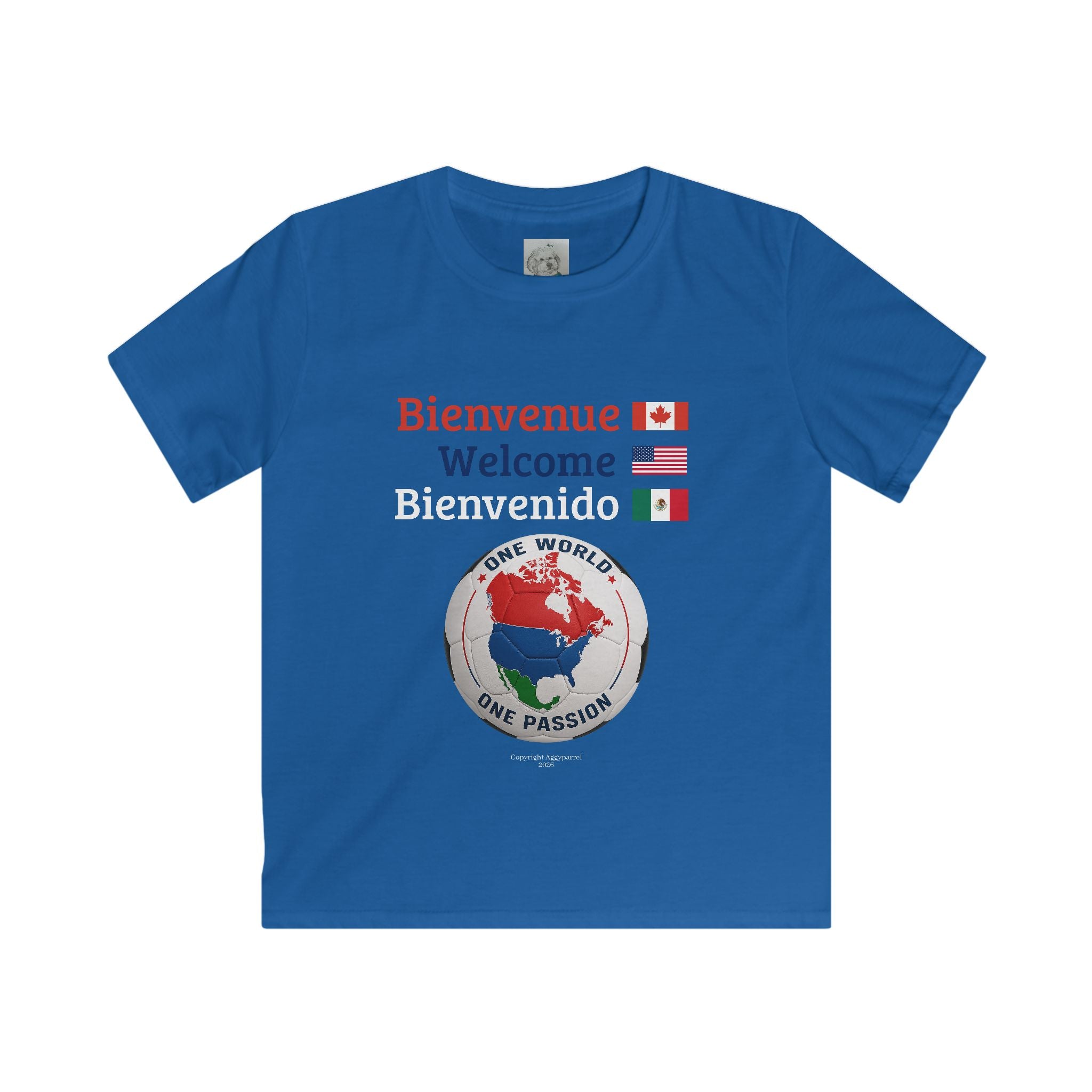 (1) Kids — One World One Passion Soccer Tee