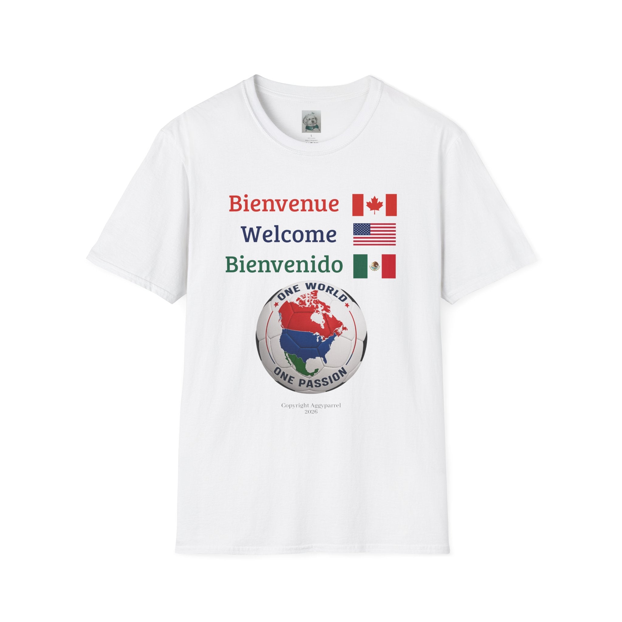 (2) One World One Passion Soccer Tee