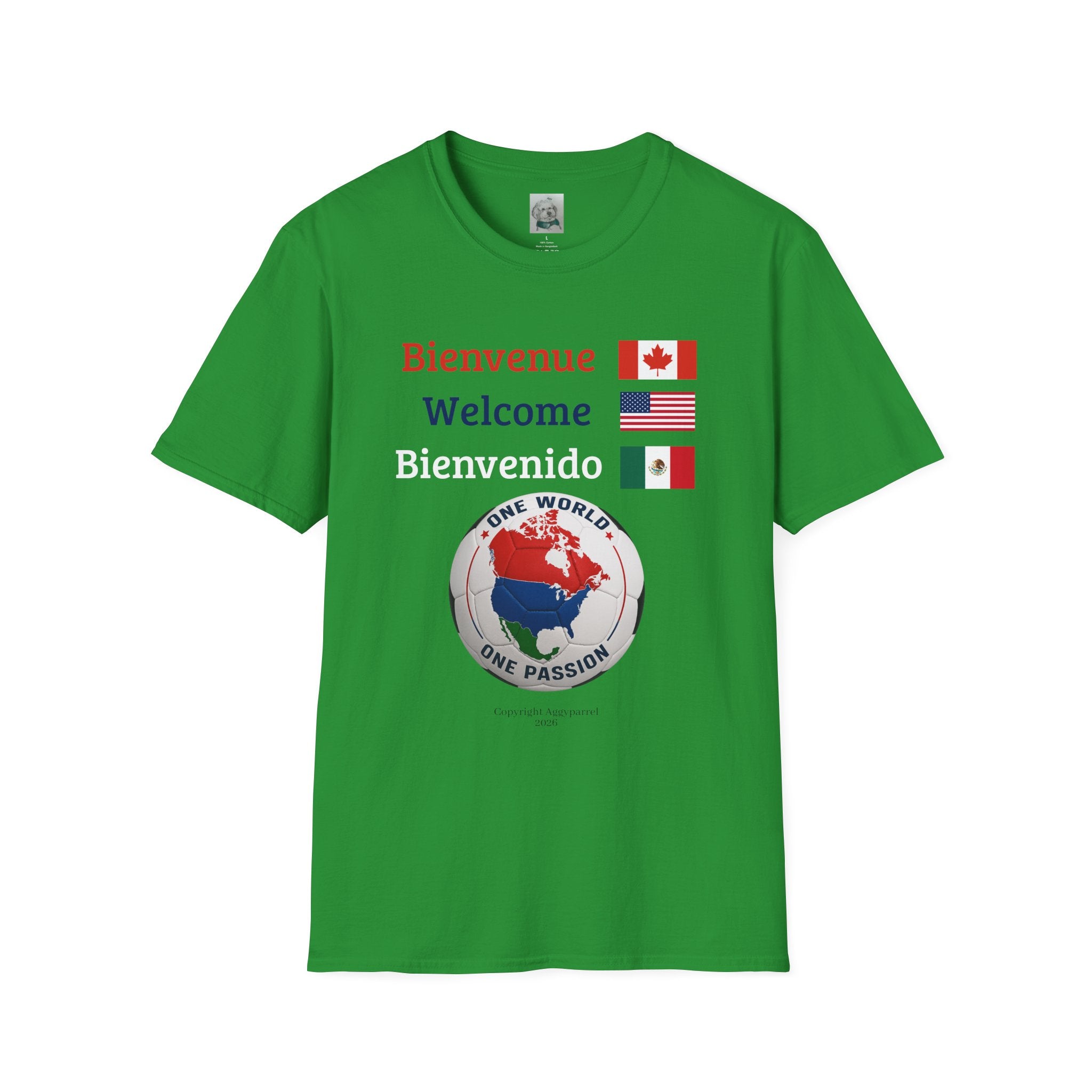 (2) One World One Passion Soccer Tee